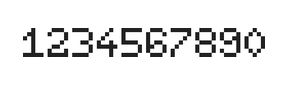 5×7数字点阵字体 ddN57AB0548