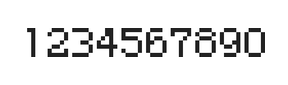 5×7数字点阵字体 ddN57AB0549