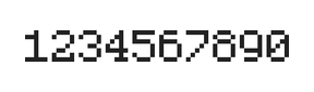 5×7数字点阵字体 ddN57AB0556
