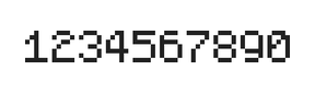 5×7数字点阵字体 ddN57AB0560