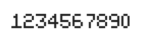 5×7数字点阵字体 ddN57AB0561
