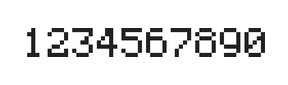 5×7数字点阵字体 ddN57AB0565