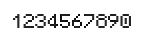 5×7数字点阵字体 ddN57AB0566