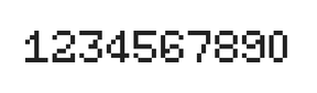 5×7数字点阵字体 ddN57AB0573