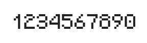 5×7数字点阵字体 ddN57AB0575