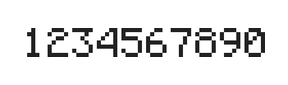 5×7数字点阵字体 ddN57AB0576