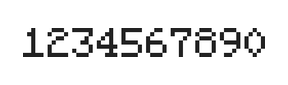 5×7数字点阵字体 ddN57AB0577