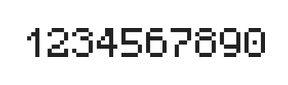 5×7数字点阵字体 ddN57AB0583