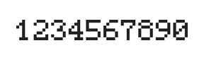 5×7数字点阵字体 ddN57AB0585