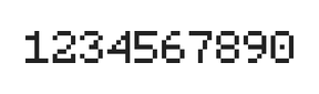 5×7数字点阵字体 ddN57AB0592
