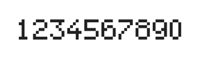 5×7数字点阵字体 ddN57AB0595