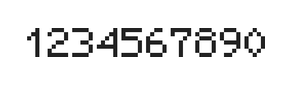 5×7数字点阵字体 ddN57AB0599