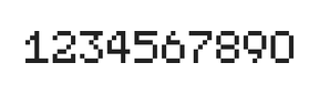 5×7数字点阵字体 ddN57AB0600