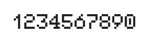 5×7数字点阵字体 ddN57AB0605