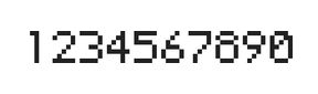 5×7数字点阵字体 ddN57AB0606