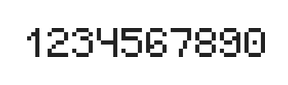 5×7数字点阵字体 ddN57AB0609