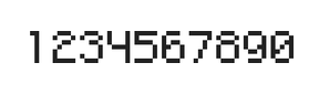 5×7数字点阵字体 ddN57AB0610