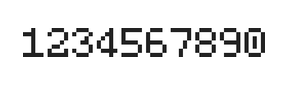 5×7数字点阵字体 ddN57AB0611