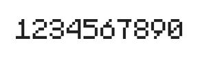 5×7数字点阵字体 ddN57AB0614