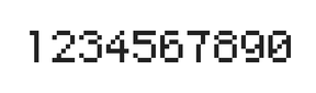5×7数字点阵字体 ddN57AB0616