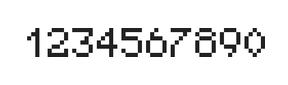 5×7数字点阵字体 ddN57AB0617