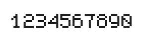 5×7数字点阵字体 ddN57AB0618