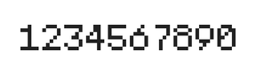 5×7数字点阵字体 ddN57AB0620