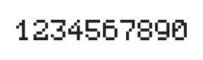 5×7数字点阵字体 ddN57AB0625
