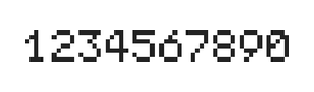 5×7数字点阵字体 ddN57AB0626
