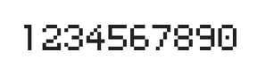 5×7数字点阵字体 ddN57AB0629