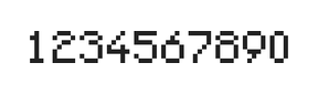 5×7数字点阵字体 ddN57AB0630