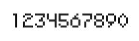 5×7数字点阵字体 ddN57AB0634