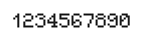 5×7数字点阵字体 ddN57AB0635