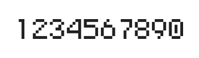 5×7数字点阵字体 ddN57AB0638