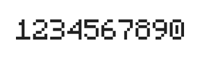 5×7数字点阵字体 ddN57AB0639