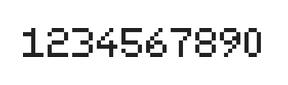 5×7数字点阵字体 ddN57AB0640