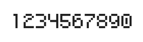 5×7数字点阵字体 ddN57AB0641