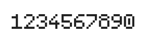 5×7数字点阵字体 ddN57AB0644
