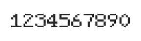 5×7数字点阵字体 ddN57AB0646