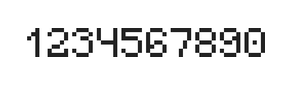 5×7数字点阵字体 ddN57AB0647