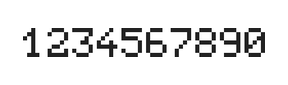 5×7数字点阵字体 ddN57AB0648