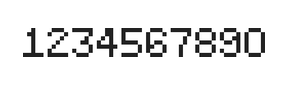 5×7数字点阵字体 ddN57AB0653