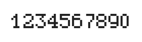 5×7数字点阵字体 ddN57AB0659