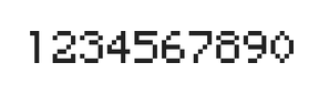 5×7数字点阵字体 ddN57AB0660