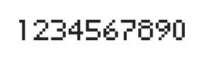 5×7数字点阵字体 ddN57AB0664