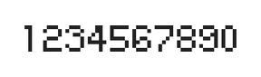 5×7数字点阵字体 ddN57AB0665