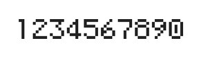 5×7数字点阵字体 ddN57AB0670