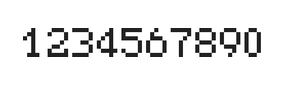 5×7数字点阵字体 ddN57AB0671