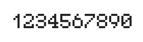 5×7数字点阵字体 ddN57AB0672