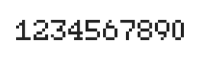 5×7数字点阵字体 ddN57AB0681